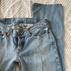 Vintage lucky brand low rise flare bottom jeans